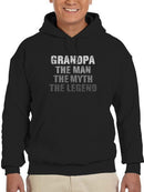 Grandpa The Man The Myth Hoodie Men's -GoatDeals Designs