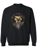 Savage Artistic Lion Design Sweatshirt Men's -GoatDeals Designs