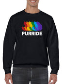Purride Cat Design Sweatshirt Men's -GoatDeals Designs