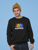 Purride Cat Design Sweatshirt Men's -GoatDeals Designs