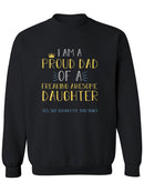 Proud Dad Design Sweatshirt Men's -GoatDeals Designs