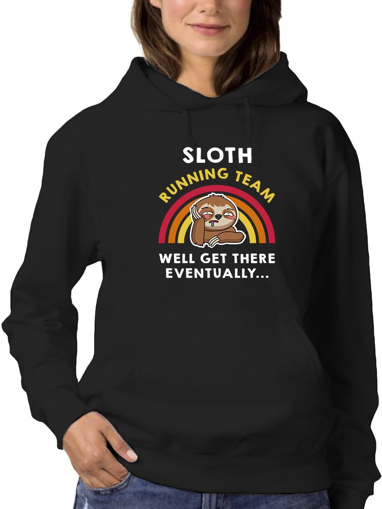 Sloth Running Team Design Hoodie Women's -GoatDeals Designs