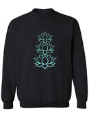 Sacred Lotus Design Sweatshirt Women's -GoatDeals Designs
