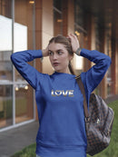 Love Heart Quote Sweatshirt Women's -GoatDeals Designs