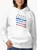 Colored Stars And Stripes Hoodie Women's -GoatDeals Designs