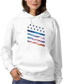Colored Stars And Stripes Hoodie Women's -GoatDeals Designs