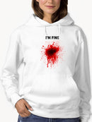 I'm Fine Hoodie Women's -GoatDeals Designs