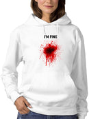 I'm Fine Hoodie Women's -GoatDeals Designs
