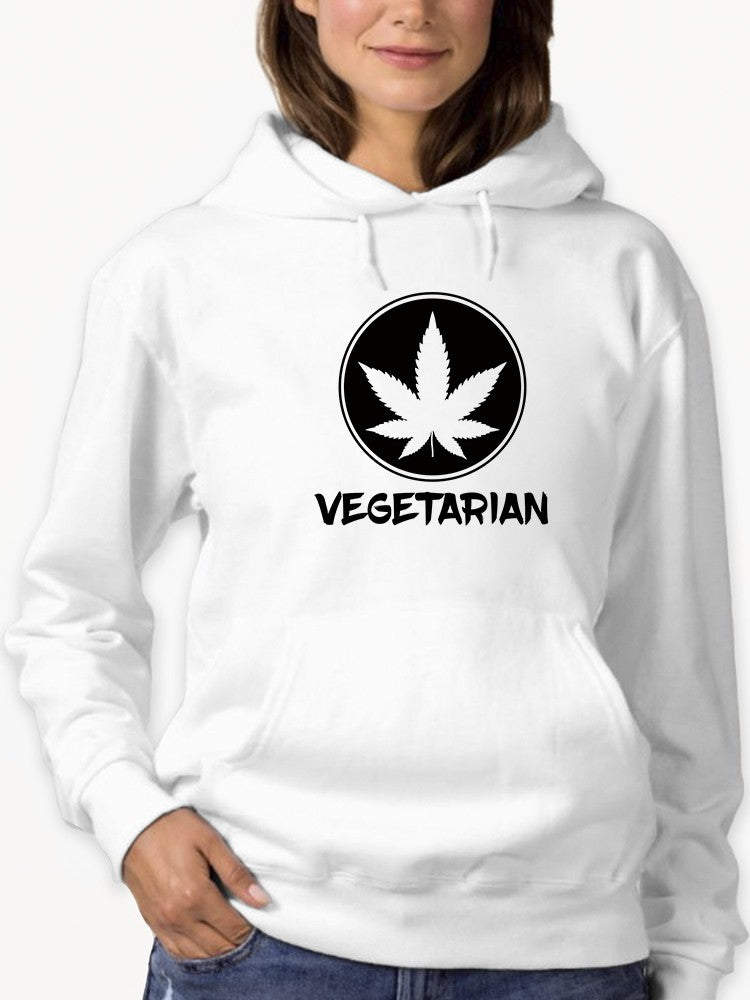 Vegetarian Weed Hoodie Women's -GoatDeals Designs