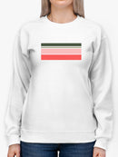 Pink Stripes Sweatshirt Women's -GoatDeals Designs