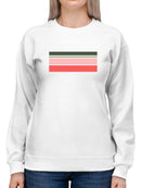 Pink Stripes Sweatshirt Women's -GoatDeals Designs