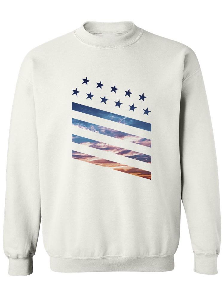 Usa Cool Flag Sweatshirt Women's -GoatDeals Designs