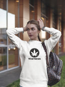 Vegetarian Weed Design Sweatshirt Women's -GoatDeals Designs