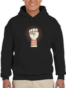 Riased Fist With Quote Hoodie Men's -GoatDeals Designs