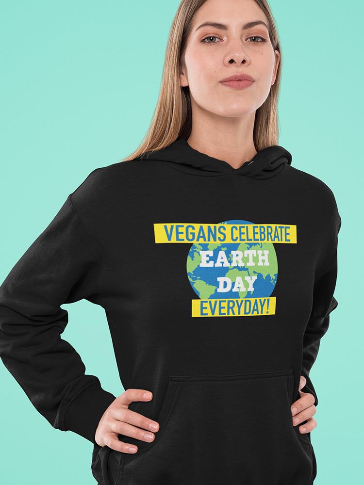 Vegan Quote Eco Friendly Hoodie Women's -GoatDeals Designs