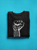 Riased Fist With Activism Quote Sweatshirt Men's -GoatDeals Designs