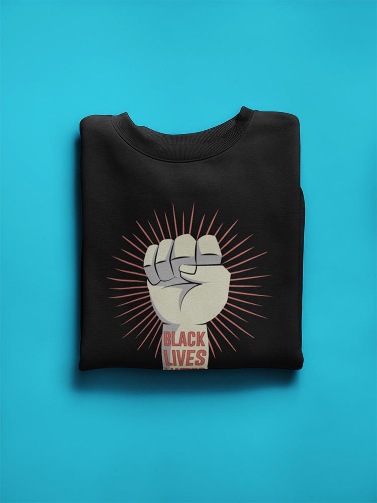Raised Fist With Quote Cartoon  Sweatshirt Men's -GoatDeals Designs
