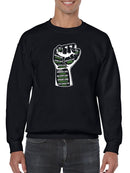 Fist Composed By Names  Sweatshirt Men's -GoatDeals Designs