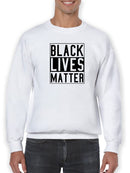 Black Lives Matter Movement Sweatshirt Men's -GoatDeals Designs