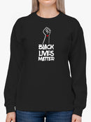 Fist Raised Against Injustice Sweatshirt Women's -GoatDeals Designs