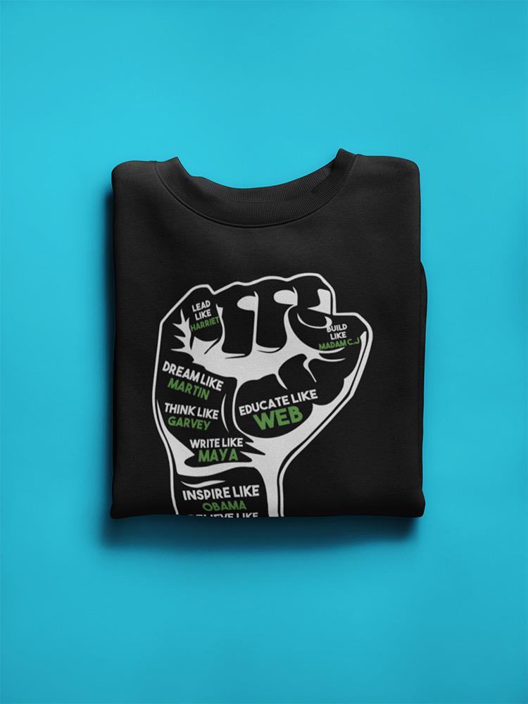 Fist Raised Claiming For Justice Sweatshirt Women's -GoatDeals Designs