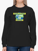 Vegan Celebrates Earth Day Sweatshirt Women's -GoatDeals Designs