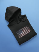 Grunge U.s. Flag Design Hoodie Women's -GoatDeals Designs