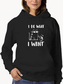 I Do What I Want Cat Hoodie Women's -GoatDeals Designs