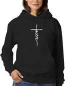Faith Cross Design Hoodie Women's -GoatDeals Designs