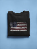 Grunge U.s.a Flag Design Sweatshirt Women's -GoatDeals Designs