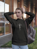 Faith Cross Graphic Sweatshirt Women's -GoatDeals Designs
