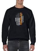 Best Dad Ever Usa Flag Sweatshirt Men's -GoatDeals Designs