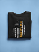 Best Dad Ever Usa Flag Sweatshirt Men's -GoatDeals Designs