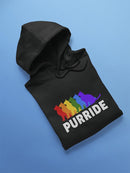 Purride Cat Graphic Hoodie Men's -GoatDeals Designs