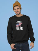 Papa Bear Usa Flag Sweatshirt Men's -GoatDeals Designs