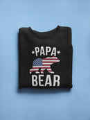 Papa Bear Usa Flag Sweatshirt Men's -GoatDeals Designs