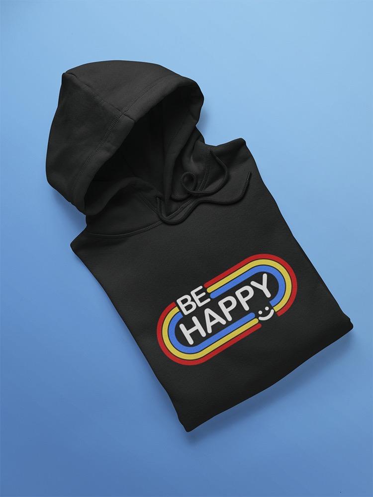 Be Happy Graphic Hoodie Women's -GoatDeals Designs