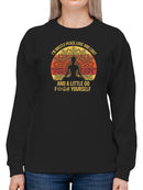 Peace, Love And Light Sweatshirt Women's -GoatDeals Designs