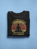 Peace, Love And Light Sweatshirt Women's -GoatDeals Designs