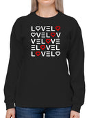 Love Love Love Love Sweatshirt Women's -GoatDeals Designs