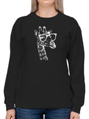 Cool Giraffe Design Sweatshirt Women's -GoatDeals Designs