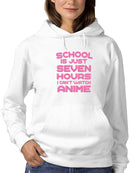 I Can't Watch Anime Hoodie Women's -GoatDeals Designs