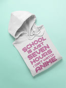 I Can't Watch Anime Hoodie Women's -GoatDeals Designs