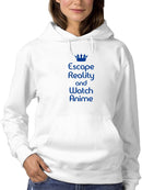 Escape Reality Anime Hoodie Women's -GoatDeals Designs