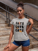 Cats And More Cats Shaped Tee Women's -GoatDeals Designs