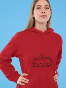 Sleeping Kitty Hoodie Women's -GoatDeals Designs