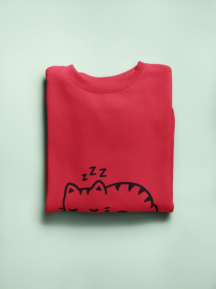 Cute Sleeping Kitty Sweatshirt Women's -GoatDeals Designs