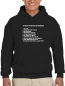 10 Rules For Date My Daughter Hoodie Men's -GoatDeals Designs