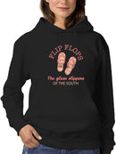 Classy Pink Flip Flops Hoodie Women's -GoatDeals Designs