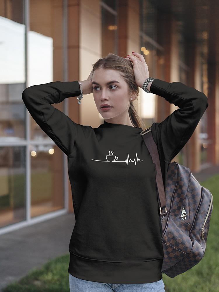 Coffe Make My Heart Beat Sweatshirt Women's -GoatDeals Designs